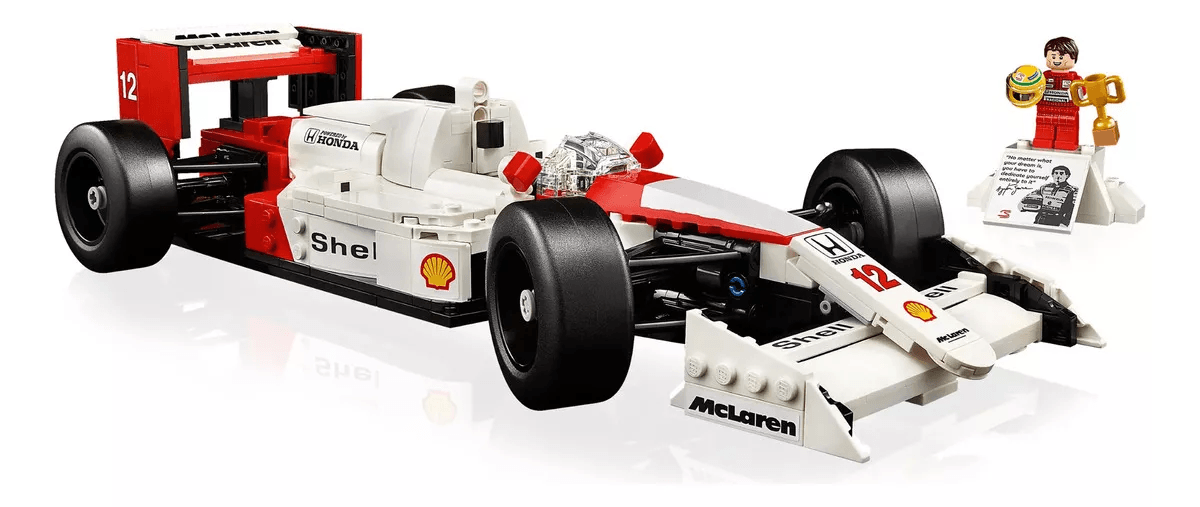 Vista lateral do LEGO Ayrton Senna